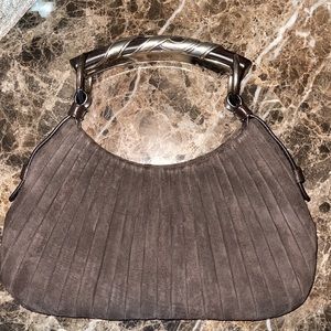 YSL Rive Gauche small brown bag